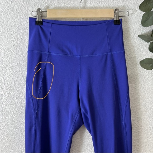 Girlfriend Collective- Cropped High Waist Leggings in Pansy Purple- SM - Picture 8 of 9